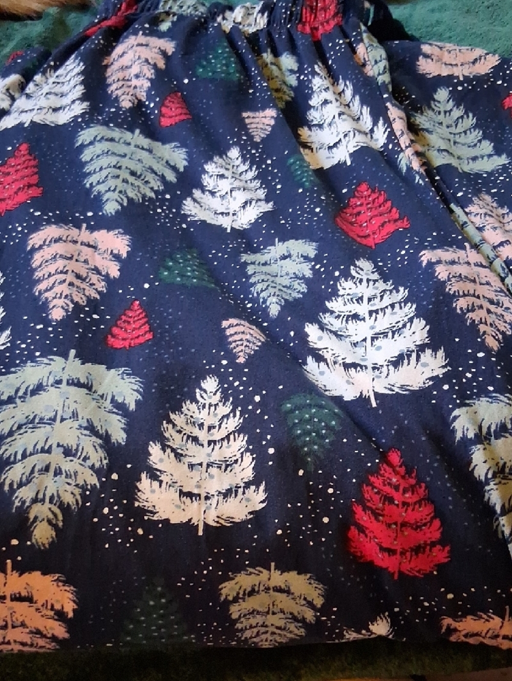 1X Floral Lounge Pants in Gray and Pink - Picture 5 of 6